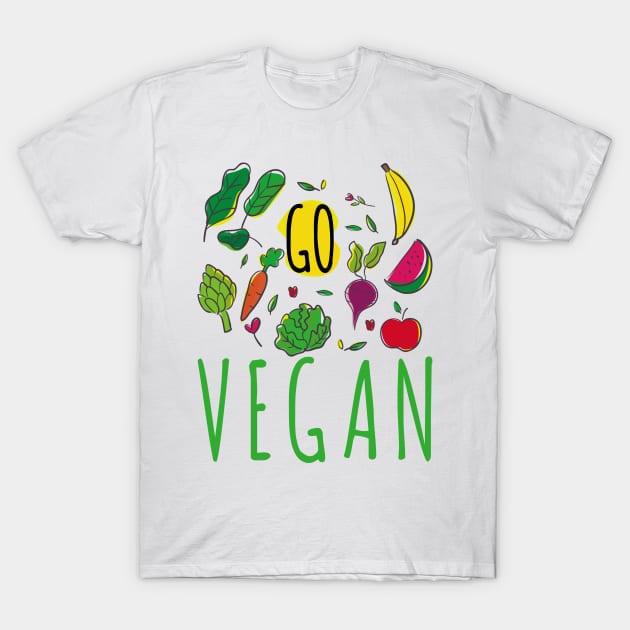 Go vegan T-Shirt by TarikStore